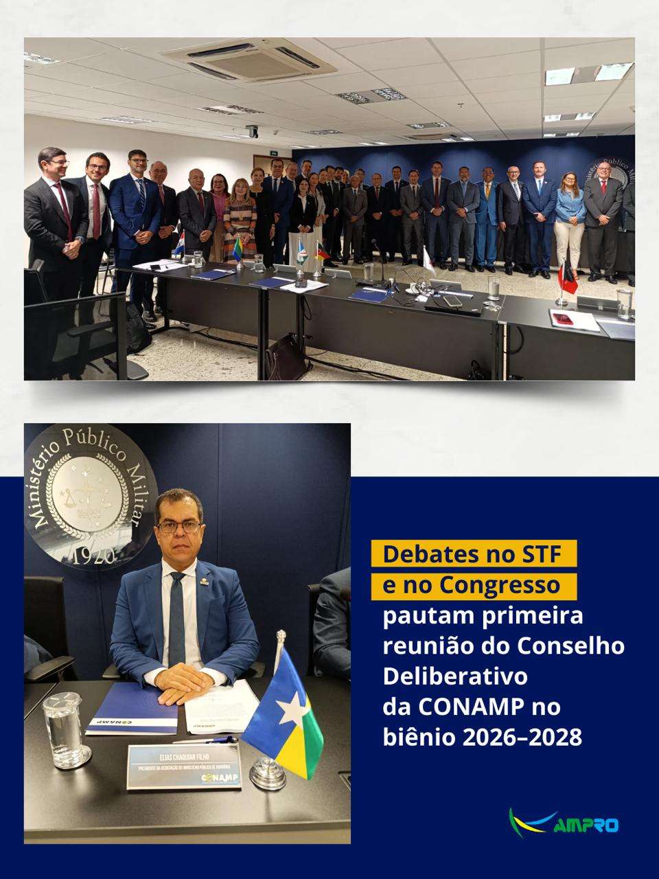 Debates no STF e no Congresso pautam primeira reunião do Conselho Deliberativo da CONAMP no biênio 2026–2028